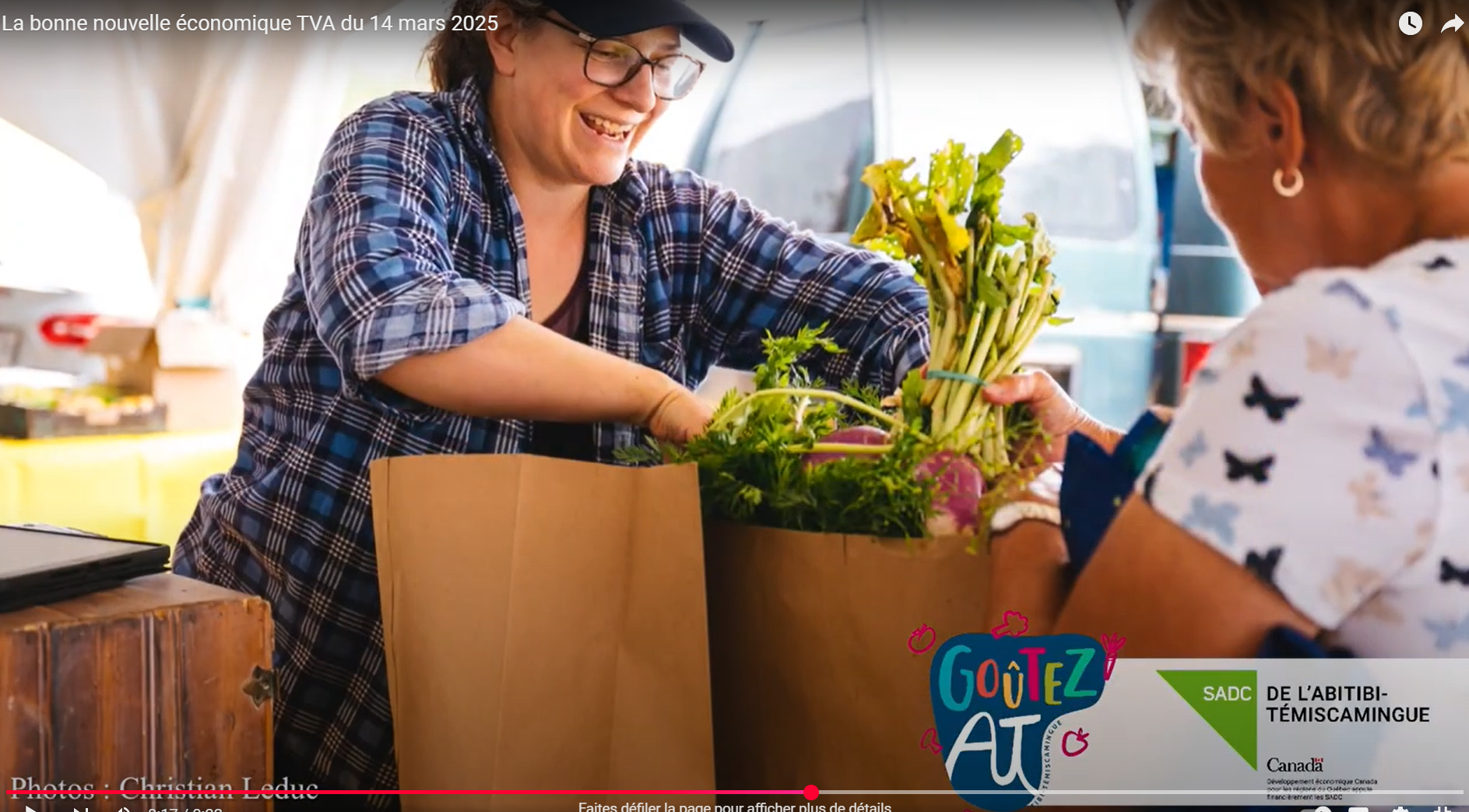 Des ventes de 72 000 $ en produits de la région!