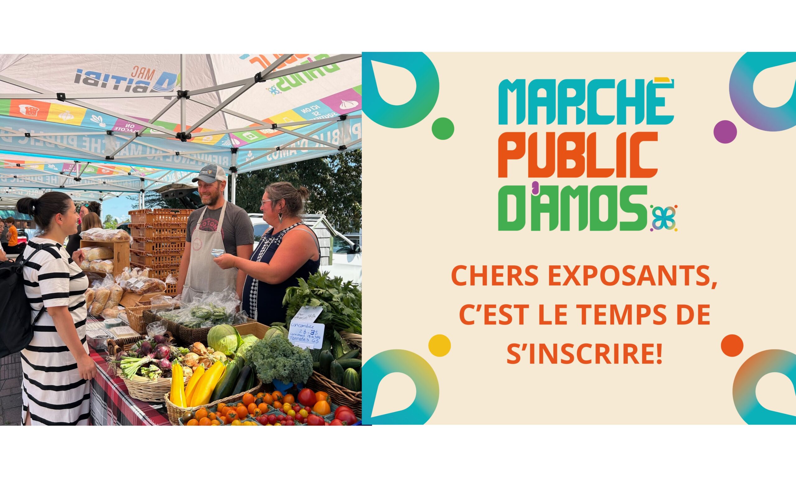 Marché public d’Amos : Lancement des inscriptions 2025