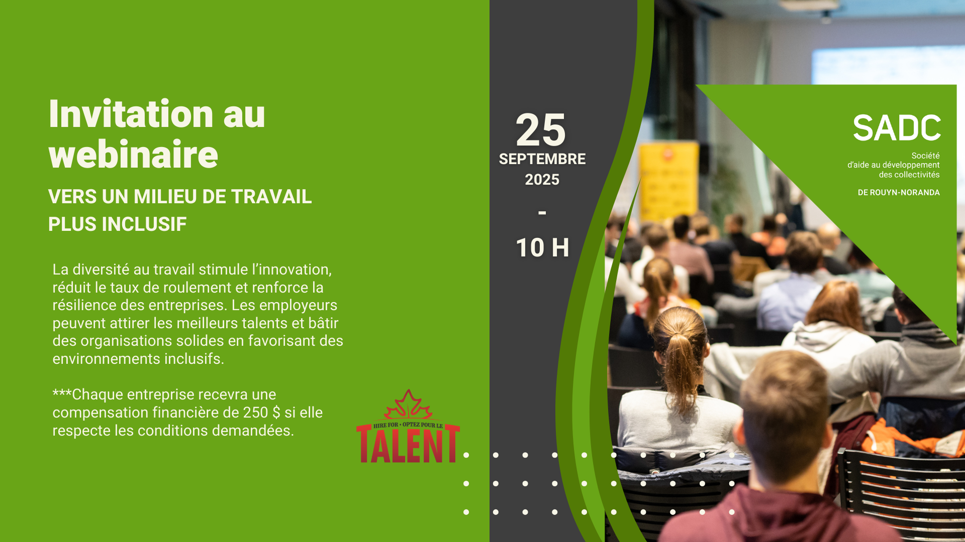 Webinaire : Vers un milieu de travail plus inclusif